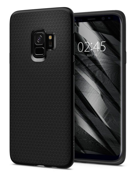 Spigen Liquid Air dėklas, skirtas Samsung Galaxy S9 - matinė juoda Spigen Liquid Air dėklas, skirtas Samsung Galaxy S9 - matinė juoda