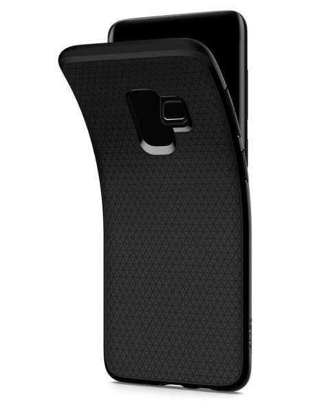 Spigen Liquid Air dėklas, skirtas Samsung Galaxy S9 - matinė juoda Spigen Liquid Air dėklas, skirtas Samsung Galaxy S9 - matinė juoda