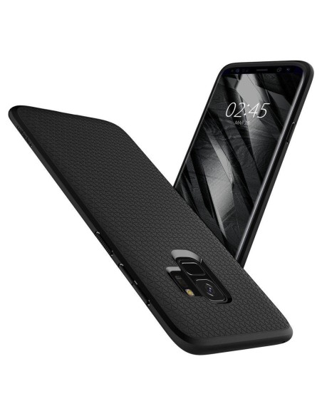 Spigen Liquid Air dėklas, skirtas Samsung Galaxy S9 - matinė juoda Spigen Liquid Air dėklas, skirtas Samsung Galaxy S9 - matinė juoda