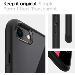 Spigen Ultra Hybrid dėklas, skirtas iPhone 7 / 8 / SE 2020 / SE 2022 - juodas