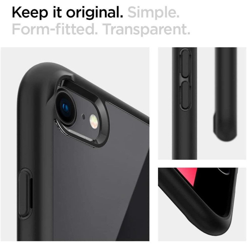 Spigen Ultra Hybrid dėklas, skirtas iPhone 7 / 8 / SE 2020 / SE 2022 - juodas