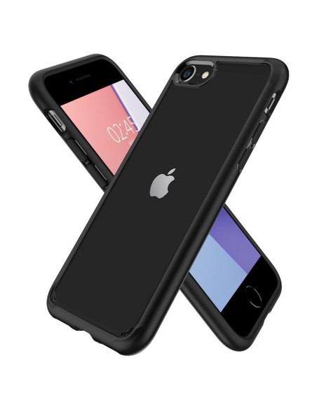 Spigen Ultra Hybrid dėklas, skirtas iPhone 7 / 8 / SE 2020 / SE 2022 - juodas Spigen Ultra Hybrid dėklas, skirtas iPhone 7 / 8 / SE 2020 / SE 2022 - juodas