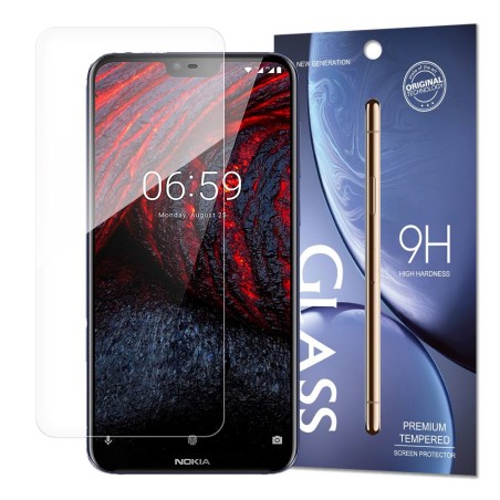 Grūdintas stiklas 9H grūdintas stiklas Nokia 6.1 Plus / Nokia X6 2018 (pakuotė – vokas)
