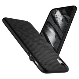 Spigen Liquid Air dėklas iPhone XR - matinė juoda