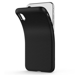 Spigen Liquid Air dėklas iPhone XR - matinė juoda