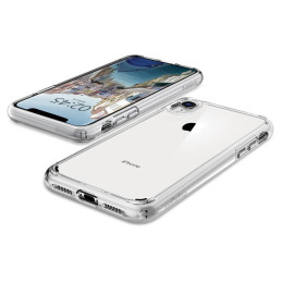 Spigen Ultra Hybrid dėklas iPhone XR - skaidrus