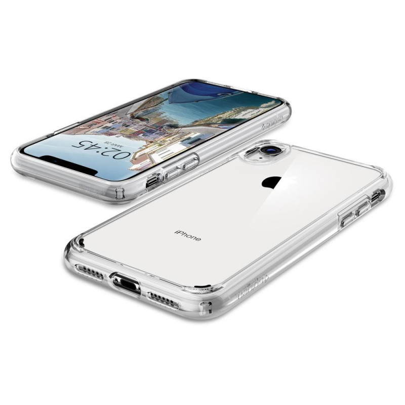 Spigen Ultra Hybrid dėklas iPhone XR - skaidrus