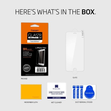 Spigen Glas.tR Plonas grūdintas stiklas, skirtas iPhone 7/ 8 Plus Spigen Glas.tR Plonas grūdintas stiklas, skirtas iPhone 7/ 8 Plus