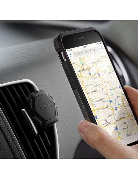 Spigen QS11 telefono laikiklis automobilio orlaidei, magnetinis - juodas Spigen QS11 telefono laikiklis automobilio orlaidei, magnetinis - juodas