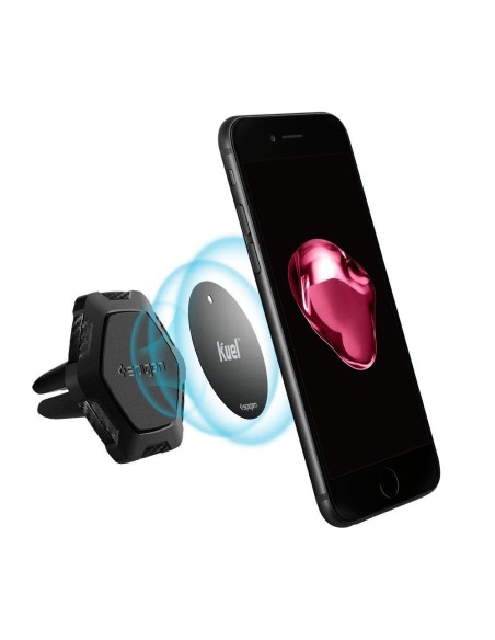 Spigen QS11 telefono laikiklis automobilio orlaidei, magnetinis - juodas Spigen QS11 telefono laikiklis automobilio orlaidei, magnetinis - juodas