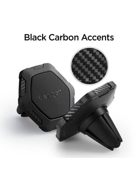 Spigen QS11 telefono laikiklis automobilio orlaidei, magnetinis - juodas Spigen QS11 telefono laikiklis automobilio orlaidei, magnetinis - juodas