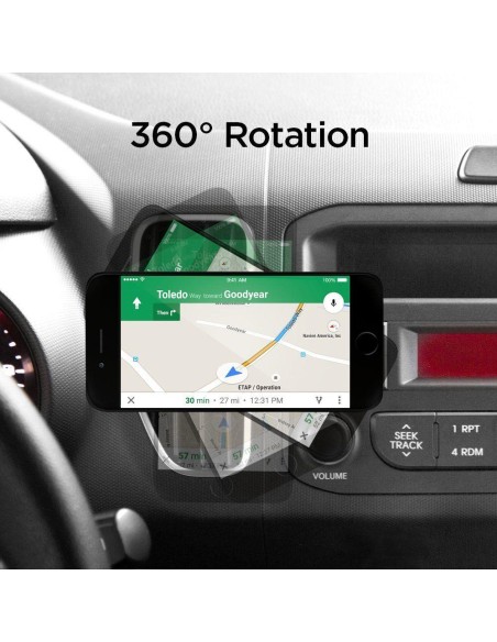 Spigen QS11 telefono laikiklis automobilio orlaidei, magnetinis - juodas Spigen QS11 telefono laikiklis automobilio orlaidei, magnetinis - juodas