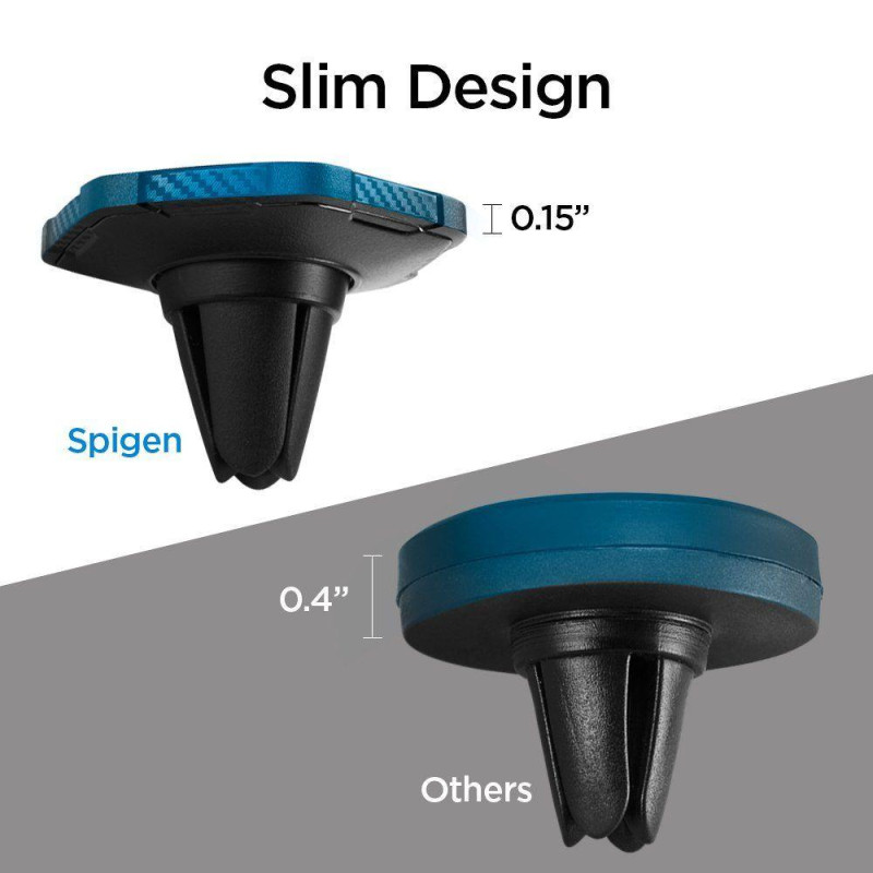Spigen QS11 telefono laikiklis automobilio orlaidei, magnetinis - juodas