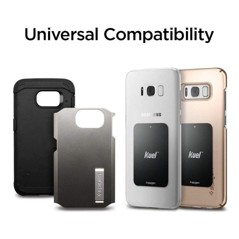 Spigen QS11 telefono laikiklis automobilio orlaidei, magnetinis - juodas