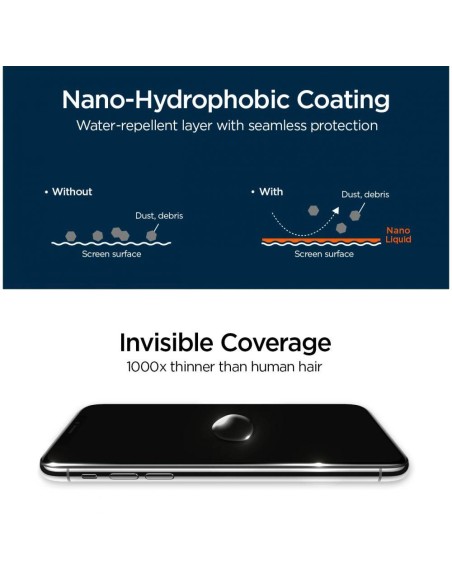 Spigen Glas.tR Nano Skysta danga Spigen Glas.tR Nano Skysta danga