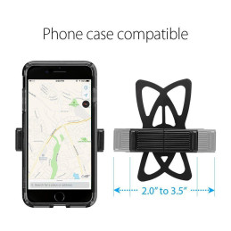 Spigen A250 telefono laikiklis dviračio vairui - juodas