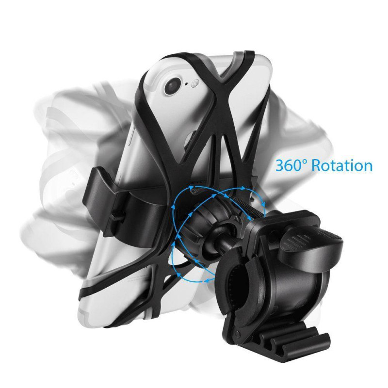 Spigen A250 telefono laikiklis dviračio vairui - juodas