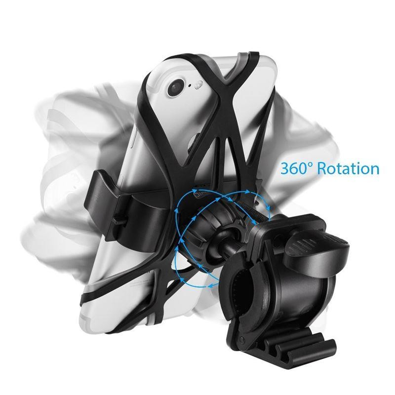 Spigen A250 telefono laikiklis dviračio vairui - juodas