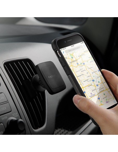 Spigen H12 telefono laikiklis automobilio orlaidei, magnetinis - juodas Spigen H12 telefono laikiklis automobilio orlaidei, magnetinis - juodas