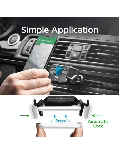 Spigen TMS24 telefono laikiklis CD lizdui automobilyje - juodas Spigen TMS24 telefono laikiklis CD lizdui automobilyje - juodas