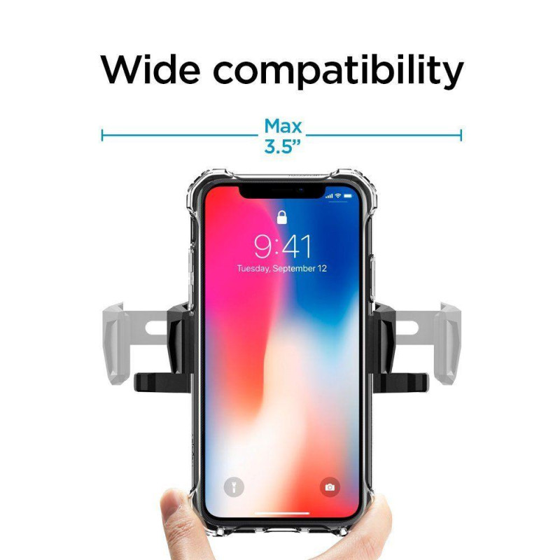 Spigen TMS24 telefono laikiklis CD lizdui automobilyje - juodas