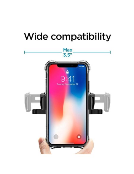 Spigen TMS24 telefono laikiklis CD lizdui automobilyje - juodas Spigen TMS24 telefono laikiklis CD lizdui automobilyje - juodas