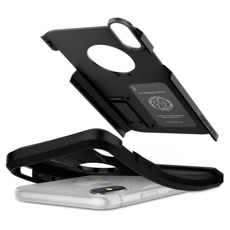 Spigen Tough Armor dėklas iPhone XR - juodas