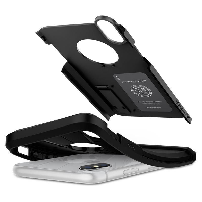Spigen Tough Armor dėklas iPhone XR - juodas