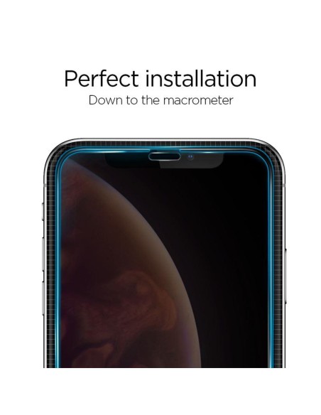 Spigen Glass FC grūdintas stiklas su juodu rėmeliu, skirtas iPhone X/ XS/ 11 Pro Spigen Glass FC grūdintas stiklas su juodu rėmeliu, skirtas iPhone X/ XS/ 11 Pro