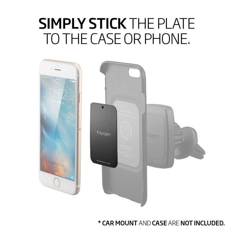 Spigen MP-4P magnetinės plokštelės automobiliams - juodos
