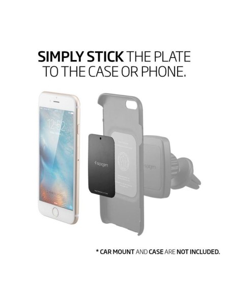 Spigen MP-4P magnetinės plokštelės automobiliams - juodos Spigen MP-4P magnetinės plokštelės automobiliams - juodos