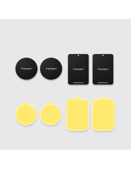 Spigen MP-4P magnetinės plokštelės automobiliams - juodos Spigen MP-4P magnetinės plokštelės automobiliams - juodos