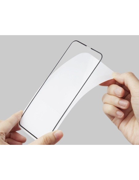 Spigen Glass FC grūdintas stiklas skirtas iPhone 11 / XR - juodas Spigen Glass FC grūdintas stiklas skirtas iPhone 11 / XR - juodas