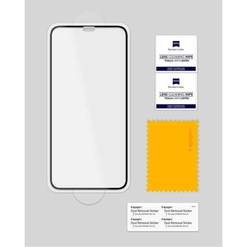 Spigen Glass FC grūdintas stiklas skirtas iPhone 11 / XR - juodas