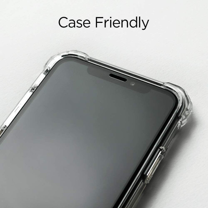 Spigen Glass FC grūdintas stiklas skirtas iPhone 11 / XR - juodas