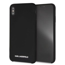 Karl Lagerfeld Silikoninis dėklas iPhone Xs Max - juodas