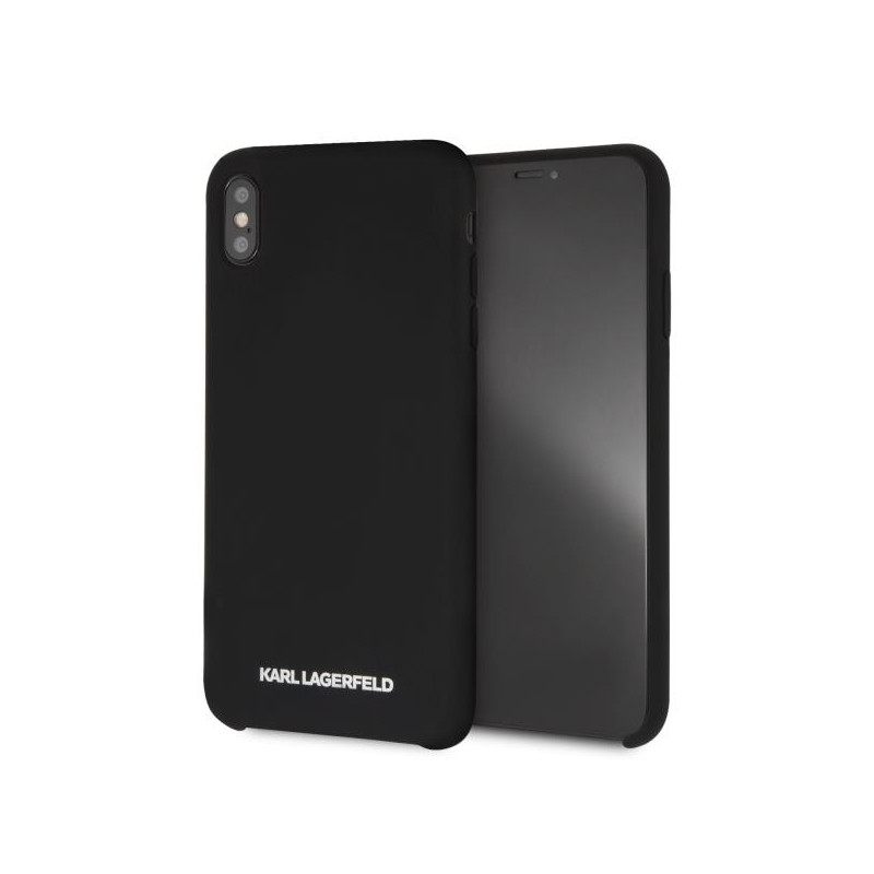 Karl Lagerfeld Silikoninis dėklas iPhone Xs Max - juodas