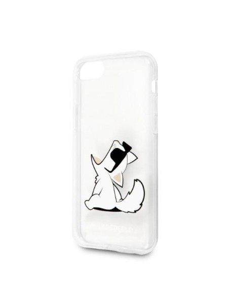 Karl Lagerfeld Choupette įdomus dėklas, skirtas iPhone 7 / 8 / SE 2020 / SE 2022 - skaidrus Karl Lagerfeld Choupette įdomus dėklas, skirtas iPhone 7 / 8 / SE 2020 / SE 2022 - skaidrus