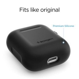 Spigen dėklas, skirtas AirPods 1/ 2 - juodas