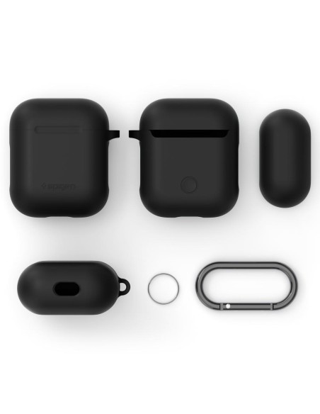 Spigen dėklas, skirtas AirPods 1/ 2 - juodas Spigen dėklas, skirtas AirPods 1/ 2 - juodas