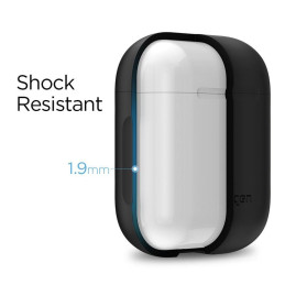 Spigen dėklas, skirtas AirPods 1/ 2 - juodas