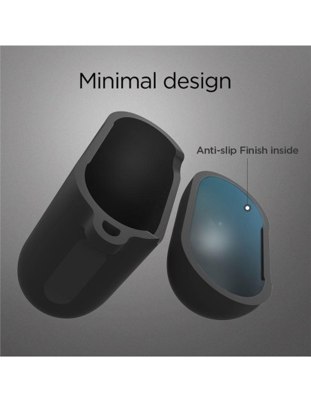 Spigen dėklas, skirtas AirPods 1/ 2 - juodas Spigen dėklas, skirtas AirPods 1/ 2 - juodas