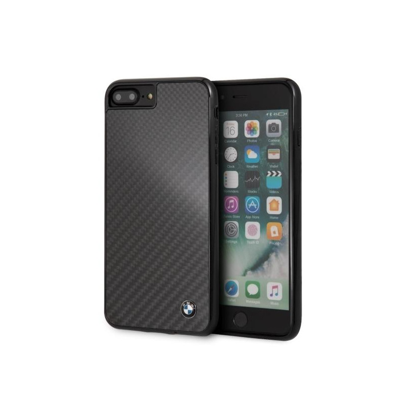 BMW BMHCI8LMBC iPhone 7/ 8 Plus kieto dėklo dėklas juodas/ juodas BMW BMHCI8LMBC iPhone 7/ 8 Plus kieto dėklo dėklas juodas/ juodas