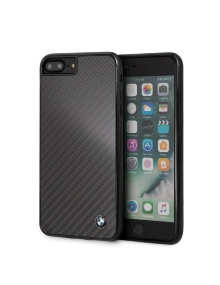 BMW BMHCI8LMBC iPhone 7/ 8 Plus kieto dėklo dėklas juodas/ juodas BMW BMHCI8LMBC iPhone 7/ 8 Plus kieto dėklo dėklas juodas/ juodas