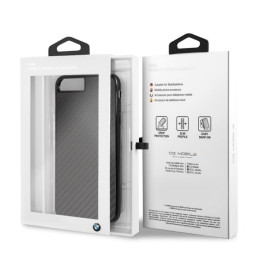 BMW BMHCI8LMBC iPhone 7/ 8 Plus kieto dėklo dėklas juodas/ juodas