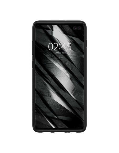 Spigen Liquid Air dėklas, skirtas Samsung Galaxy S10+ - matinė juoda Spigen Liquid Air dėklas, skirtas Samsung Galaxy S10+ - matinė juoda
