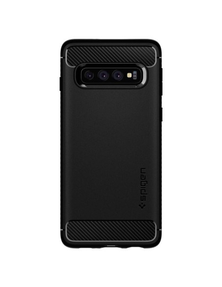 Spigen Rugged Armor dėklas, skirtas Samsung Galaxy S10 - matinė juoda Spigen Rugged Armor dėklas, skirtas Samsung Galaxy S10 - matinė juoda