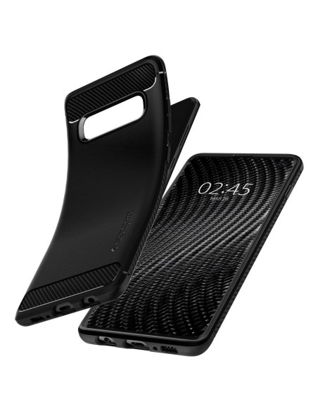 Spigen Rugged Armor dėklas, skirtas Samsung Galaxy S10 - matinė juoda Spigen Rugged Armor dėklas, skirtas Samsung Galaxy S10 - matinė juoda