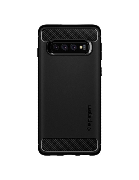 Spigen Rugged Armor dėklas, skirtas Samsung Galaxy S10 - matinė juoda Spigen Rugged Armor dėklas, skirtas Samsung Galaxy S10 - matinė juoda
