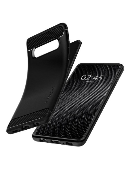 Spigen Rugged Armor dėklas, skirtas Samsung Galaxy S10 - matinė juoda Spigen Rugged Armor dėklas, skirtas Samsung Galaxy S10 - matinė juoda